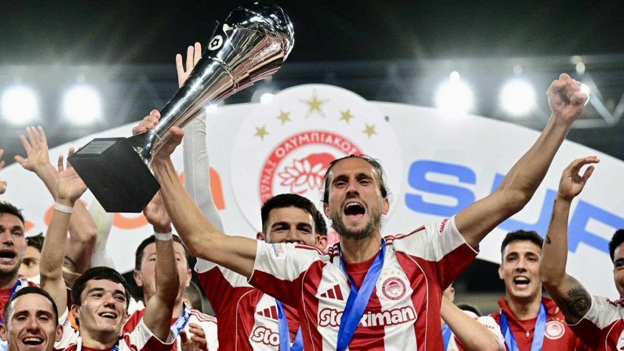 Yusuf Yazıcı gol attı: Olympiakos, Süper Kupa'yı kazandı
