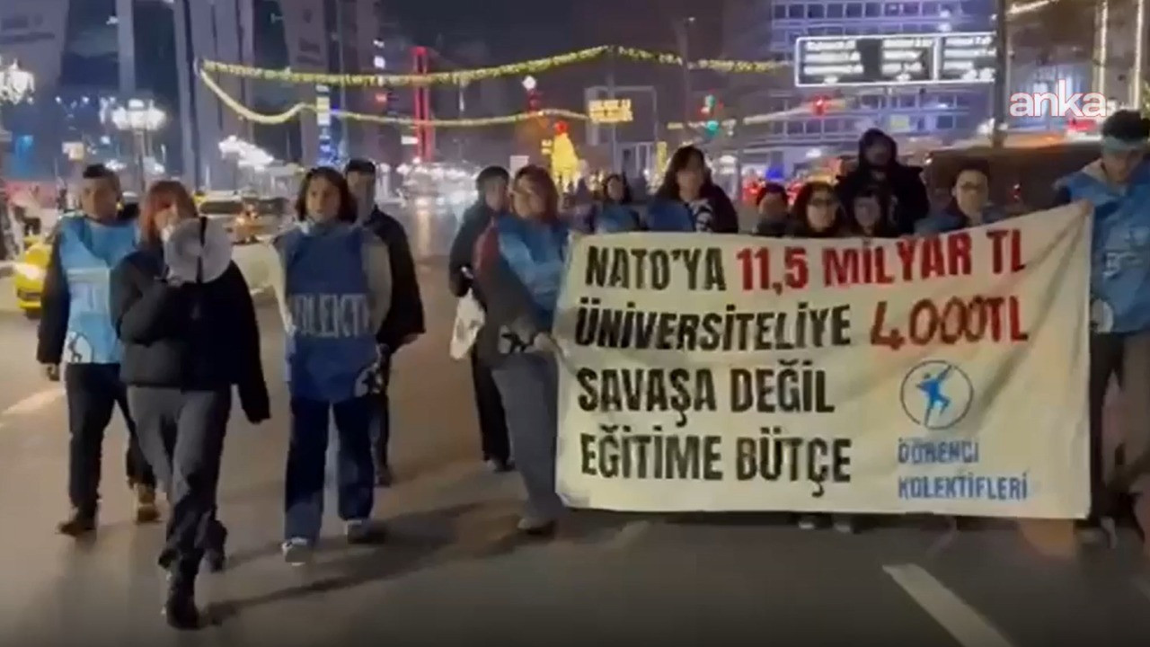 Öğrenciler burs ve kredi zammını protesto etti: 7 kişi gözaltına alındı