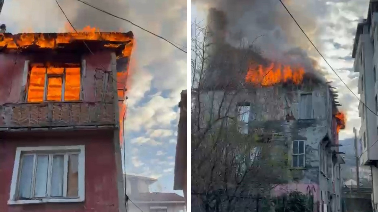 Uyurken alevlerin arasında kaldı