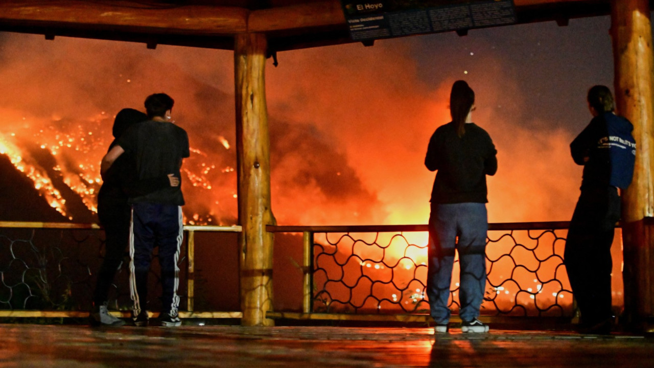 Patagonya alev alev yanıyor