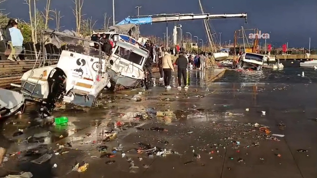 İBB: İstanbul'da 90 kilometre hıza ulaşan lodosu yaşadık