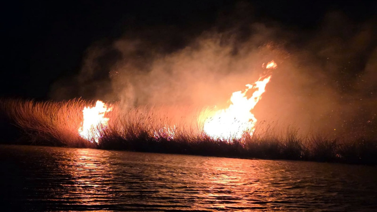 Milleyha Kuş Cenneti’nde sazlık yangını