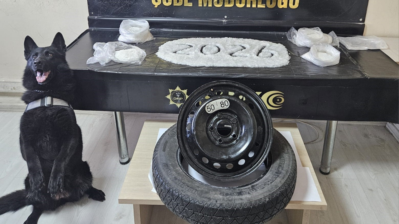 Yedek lastikten zehir saçıldı