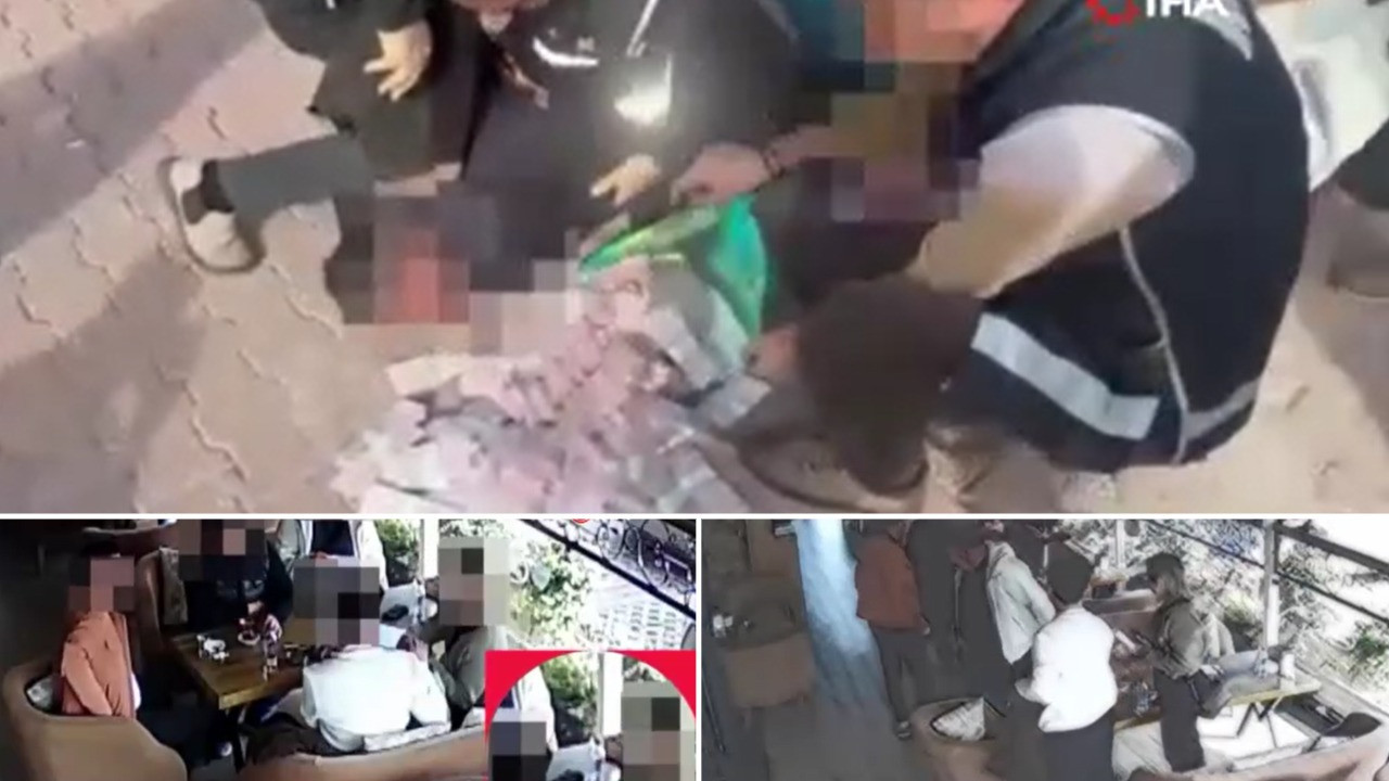 Poşetteki 2 milyon lira ile 30 metre gidebildiler