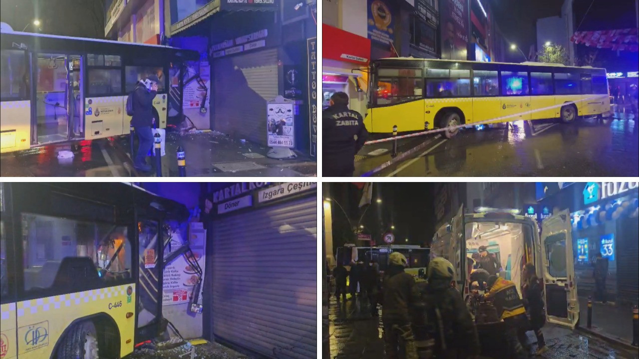 İETT otobüsü duvara çarptı: 6 yaralı