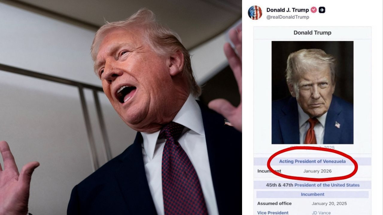 Trump kendini 'Venezuela Başkan Vekili' olarak gösterdi