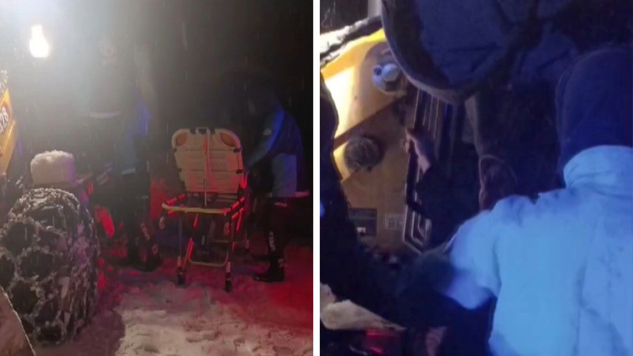 Kar esaretinde zamanla yarıştılar