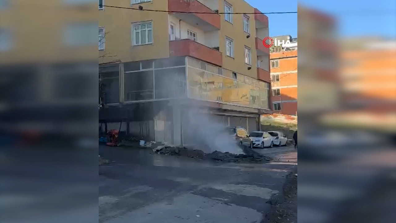 Avcılar’da kazı sırasında doğalgaz borusu delindi