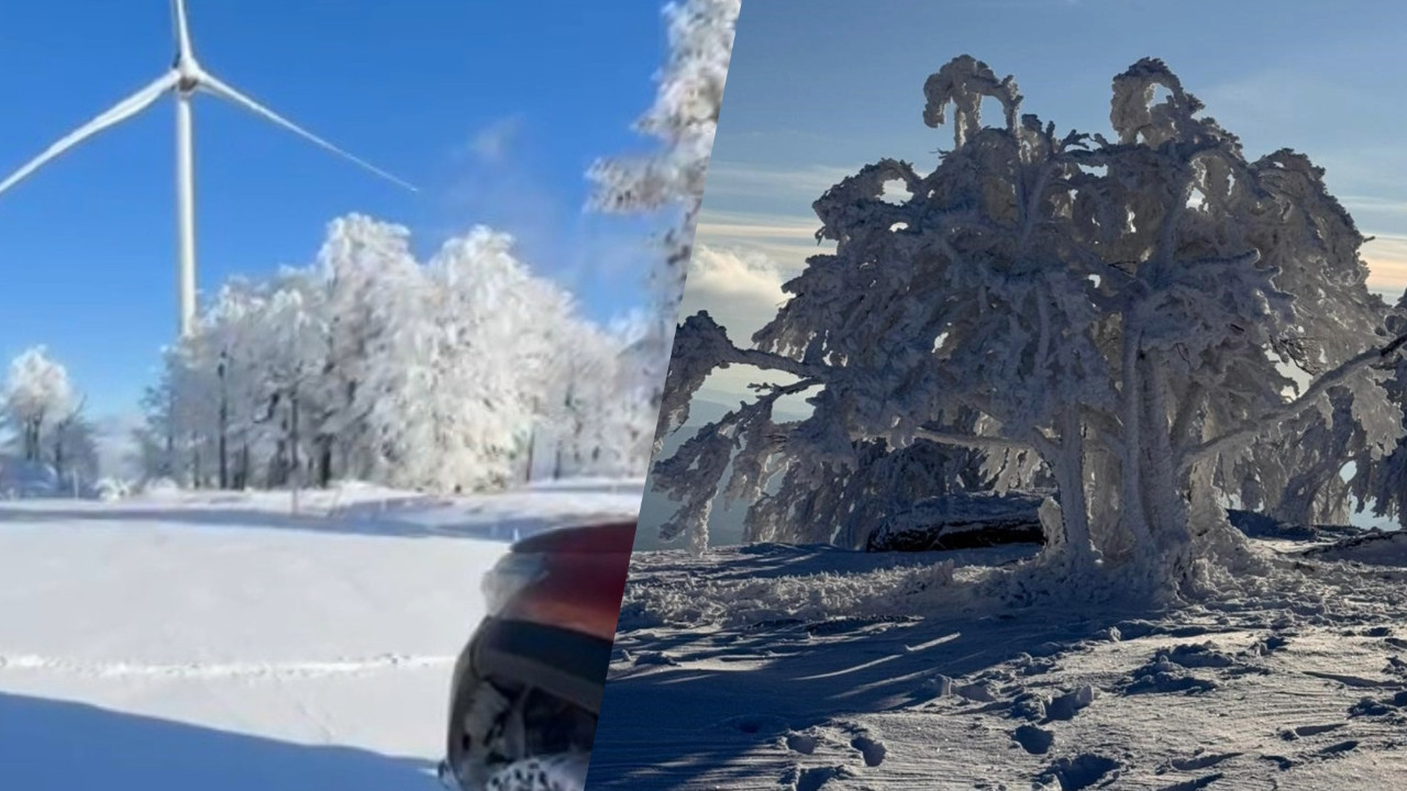 Sibirya değil Çataldağ: Adeta buz devrini yaşadılar