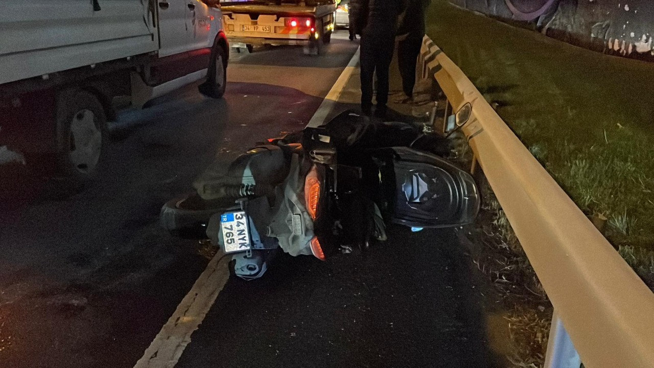 Şişli'de bariyerlere çarpan motosikletin sürücüsü hayatını kaybetti