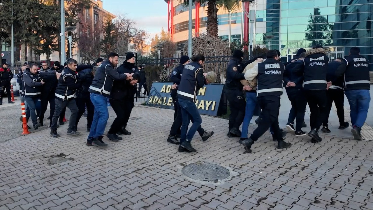 Adıyaman'da organize suç örgütlerine operasyon: 14 tutuklama