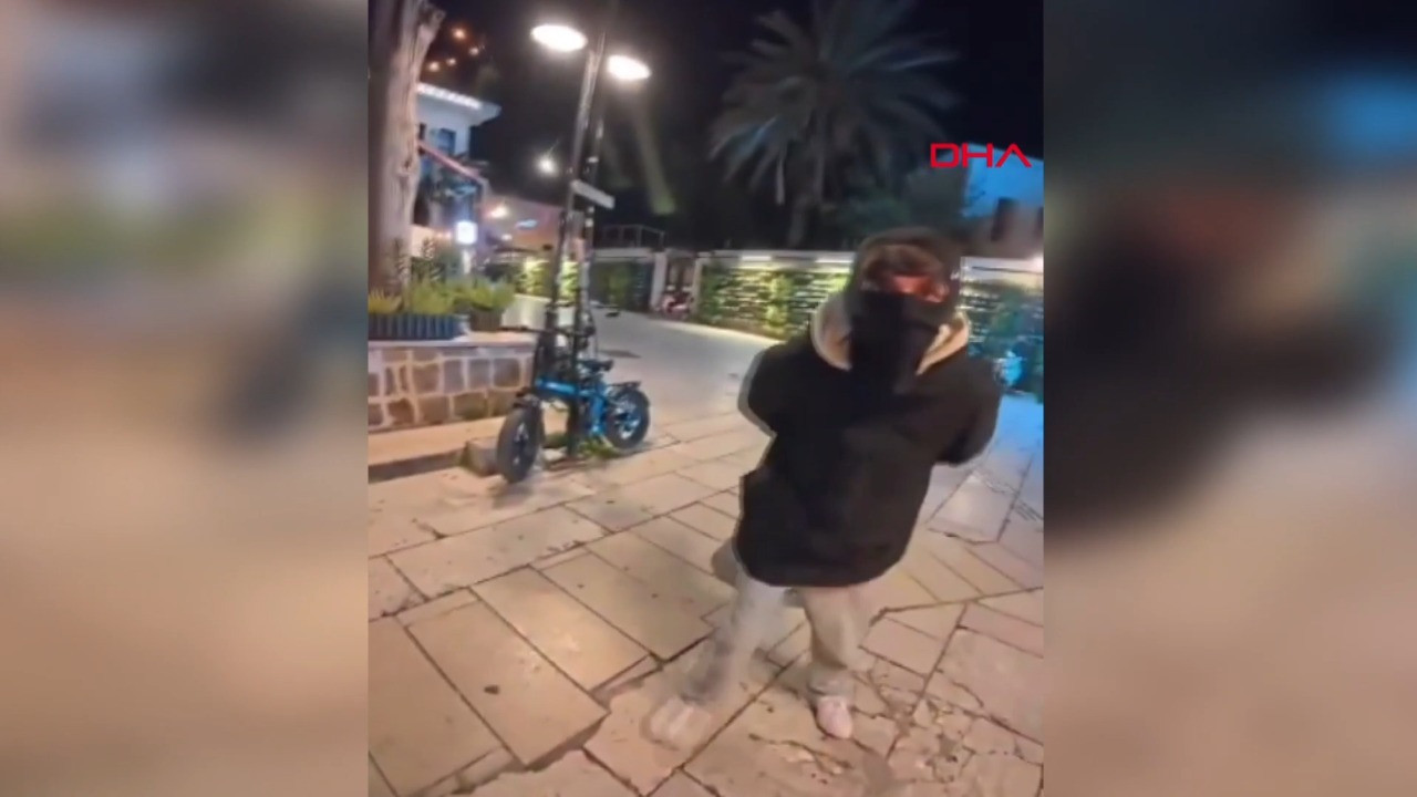 Bisikletli genci tehdit eden şüpheli gözaltında