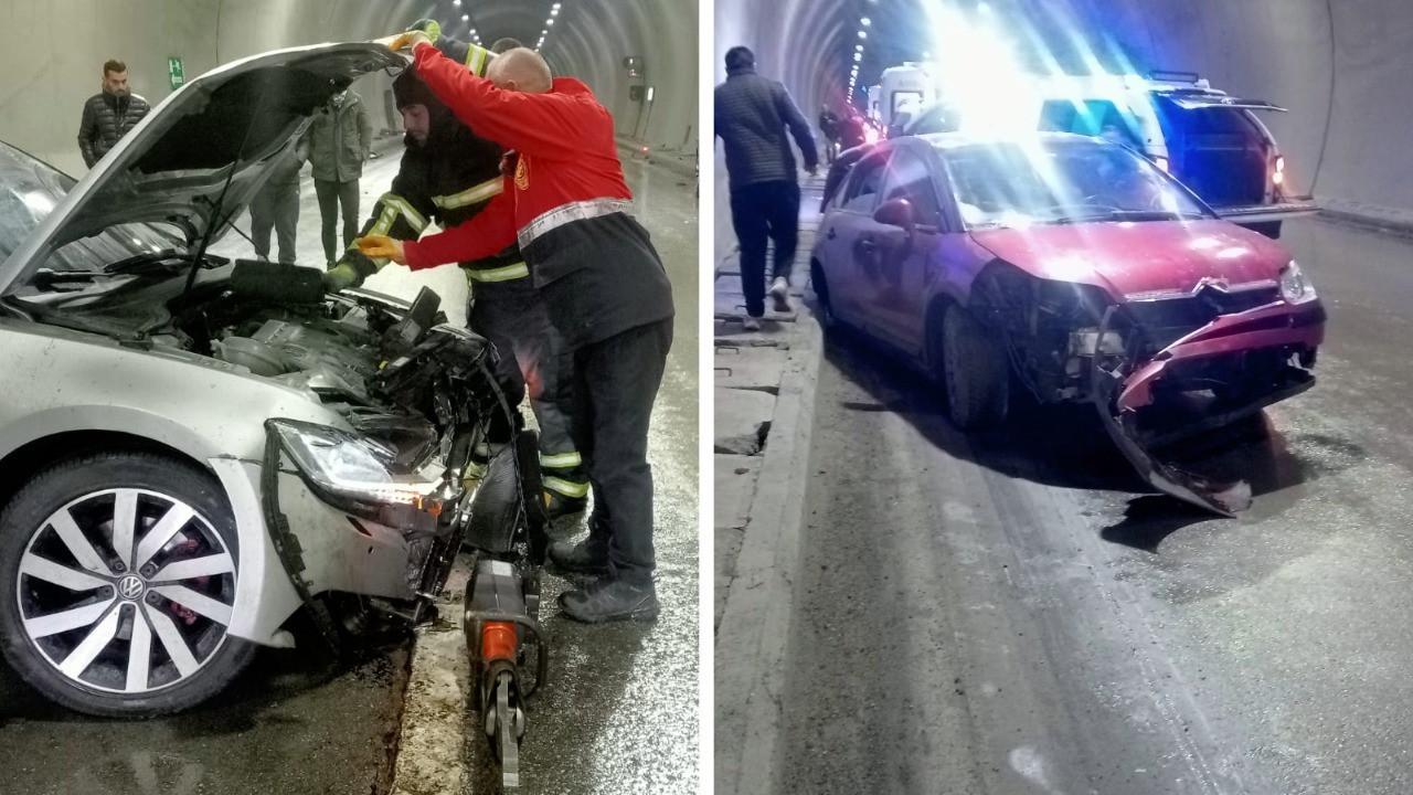 Cizre’de tünelde zincirleme kaza: 1 ölü, 6 yaralı