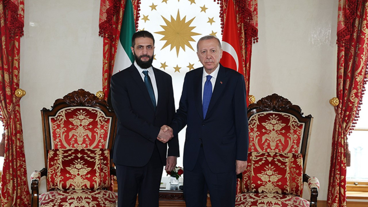 Erdoğan, Şara ile görüştü