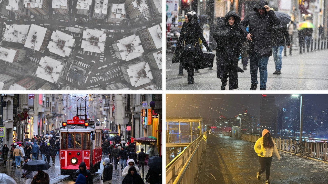 Meteoroloji'den hava durumu tahmini: İstanbul'a pazartesi için kar yağışı uyarı