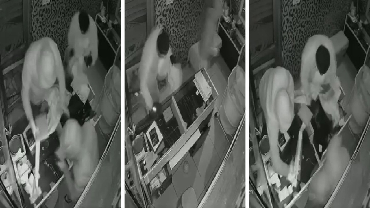 40 saniyede 1.5 milyon TL'lik altını çaldılar