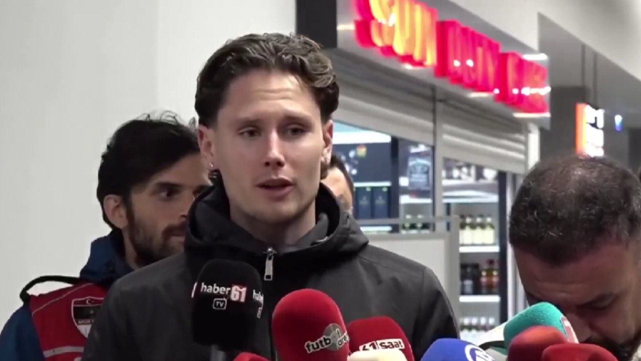 Trabzonspor yeni transferi Mathias Lovik'e kavuştu