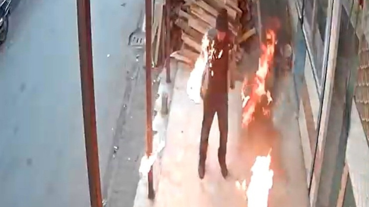 Çay içmek isterken ölümden döndü