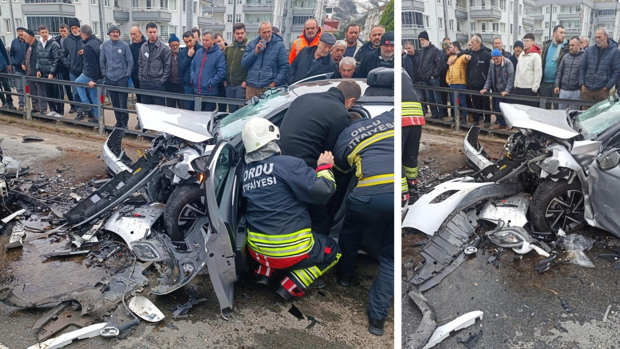 Ordu’da feci kaza: 1 ölü, 4 yaralı