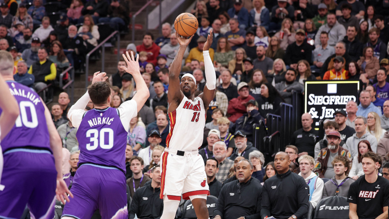 Bam Adebayo'dan double-double: Miami Heat, Utah Jazz deplasmanında 147 sayıyla kazandı
