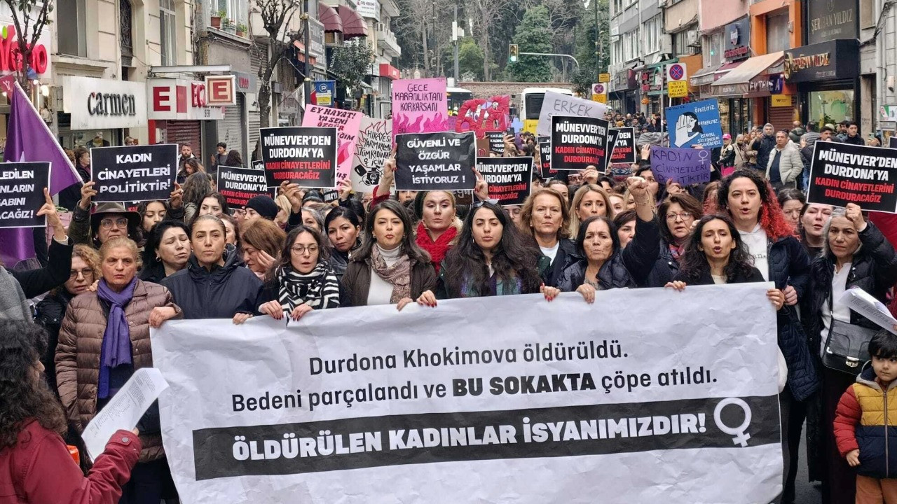 İstanbul'da Durdona Khokimova cinayeti protesto edildi
