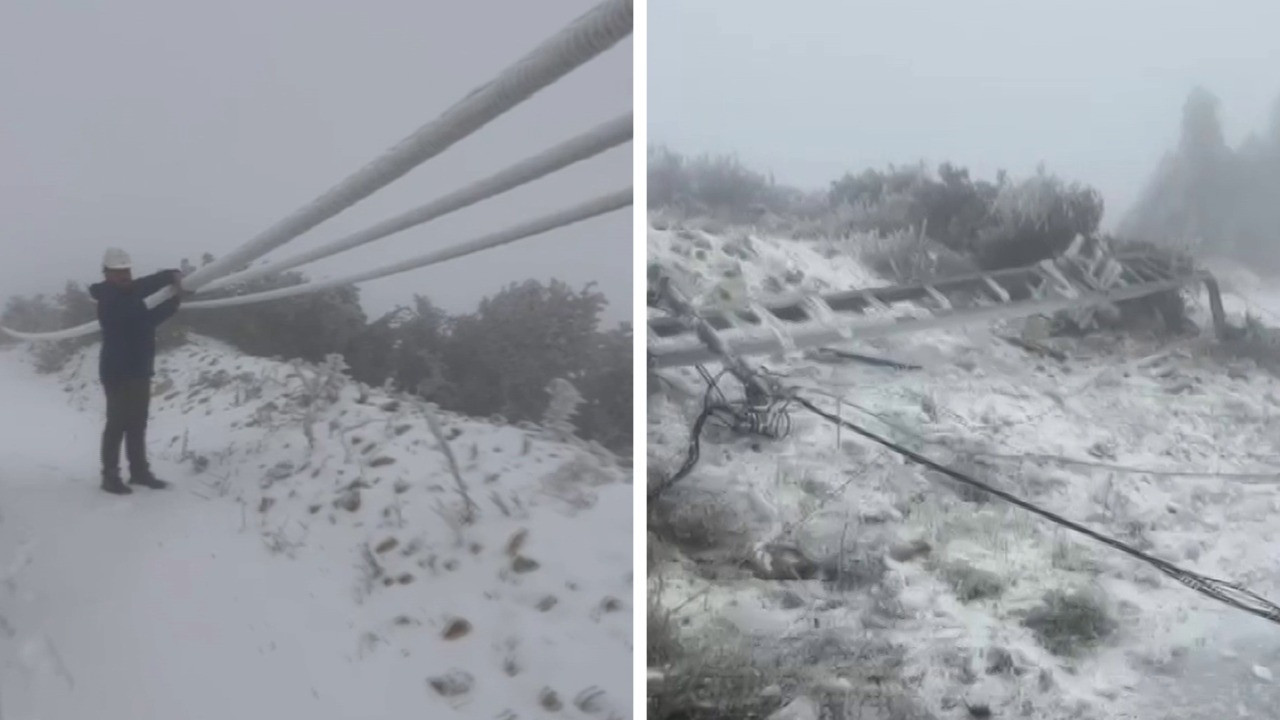 Hatay’da tipi elektrik altyapısını vurdu: 100’den fazla direk yıkıldı, hatlar buz tuttu