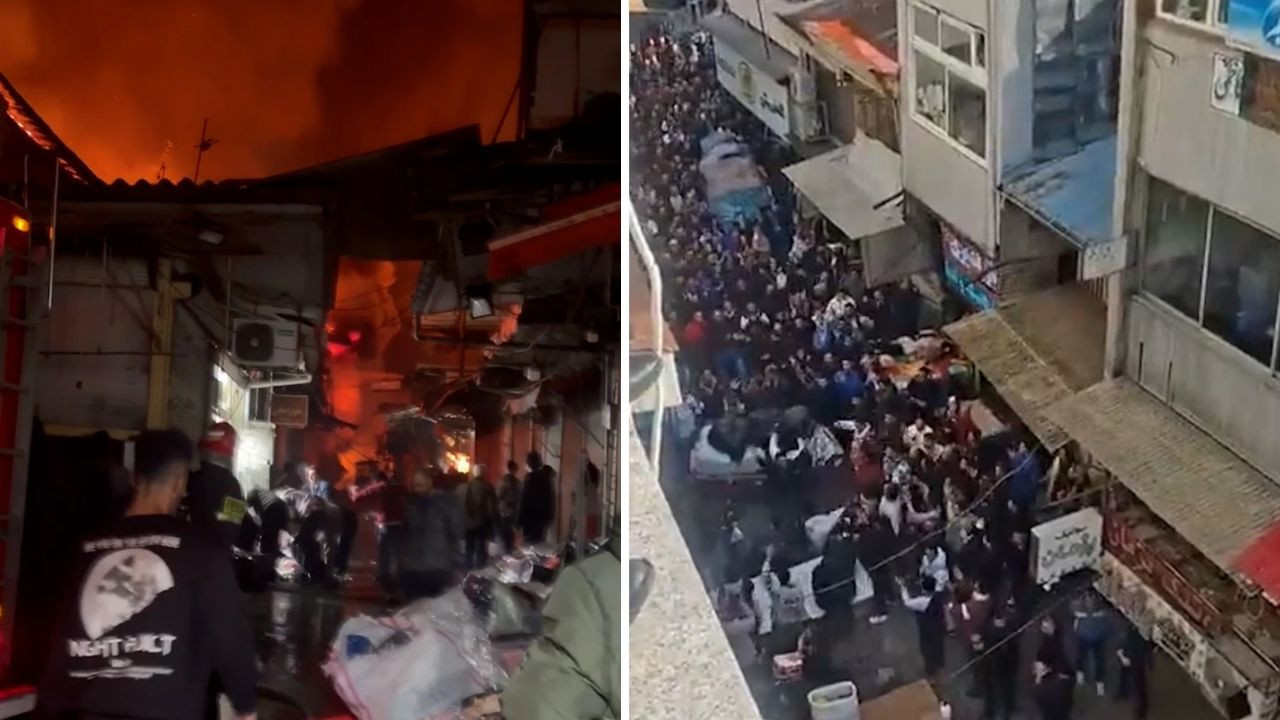 İran'da 'çarşı katliamı' iddiası: 'Yangından kaçanlara ateş açıldı'