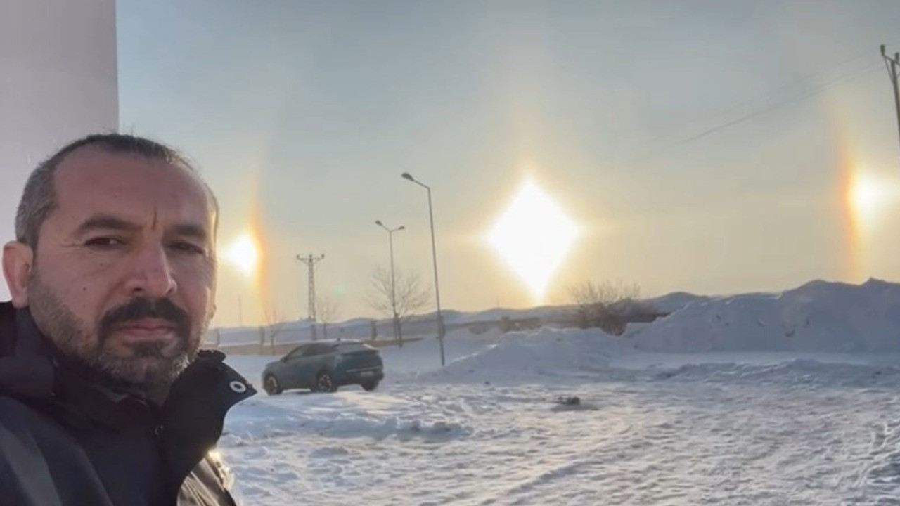 Nadir görülen doğa olayı Karlıova'da görüntülendi