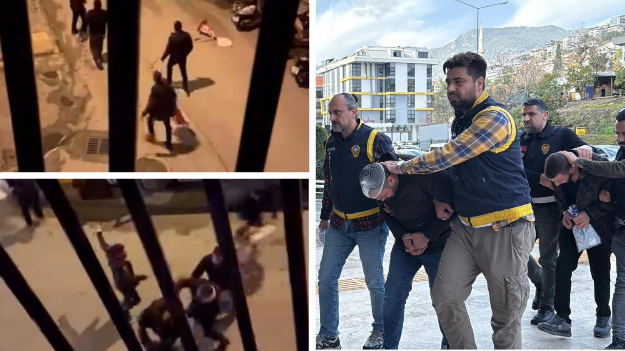 Sokak ortasında dehşet anları: Zincir ve bıçaklar havada uçuştu