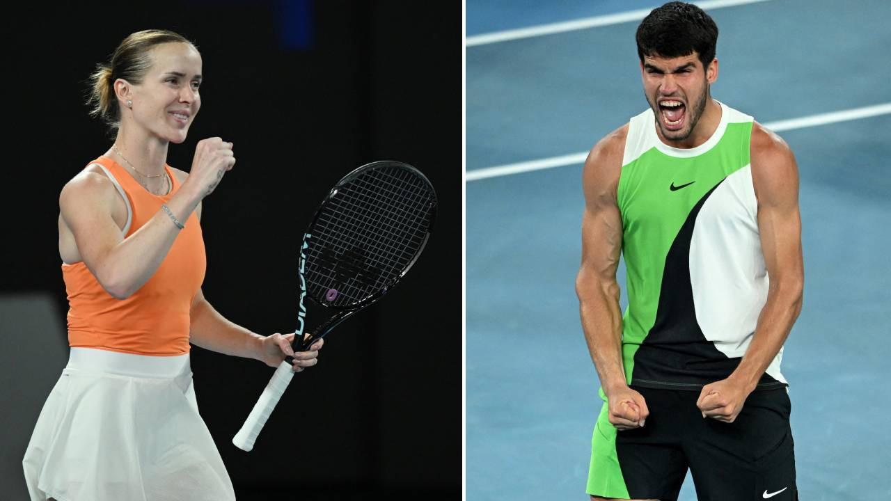 Carlos Alcaraz ve Elina Svitolina, Avustralya Açık’ta yarı finale çıktı
