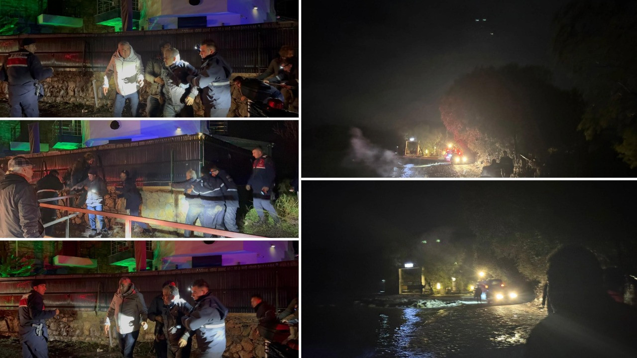 Datça’da selede can pazarı! Çalıya tutunarak hayatta kaldı