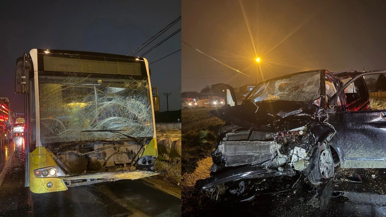 İETT otobüsü hafif ticari araçla çarpıştı: 1 ölü