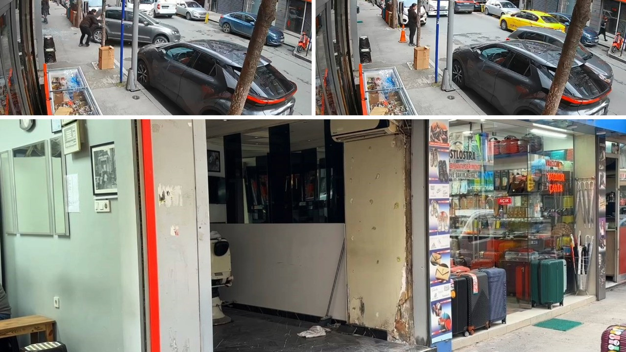 Park etmek isterken kuaföre girdi