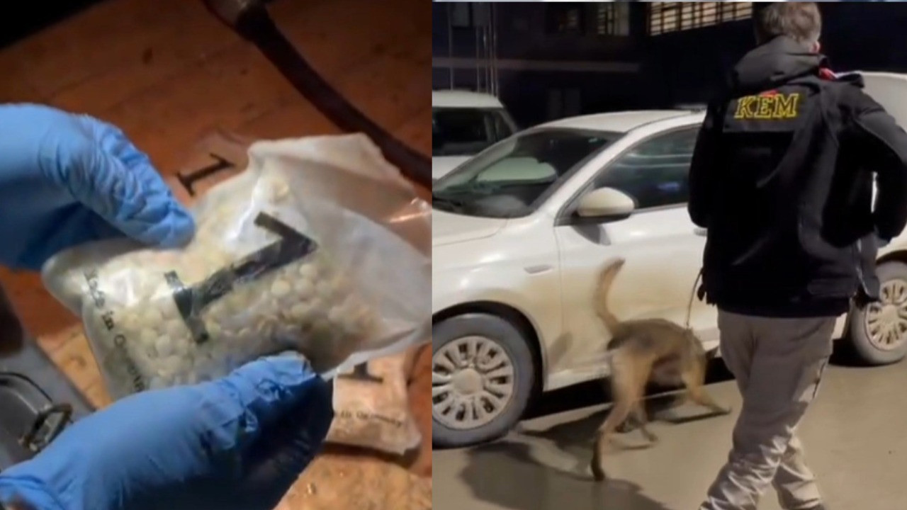 Binlerce uyuşturucu hap ele geçirildi: 3 kişi tutuklandı