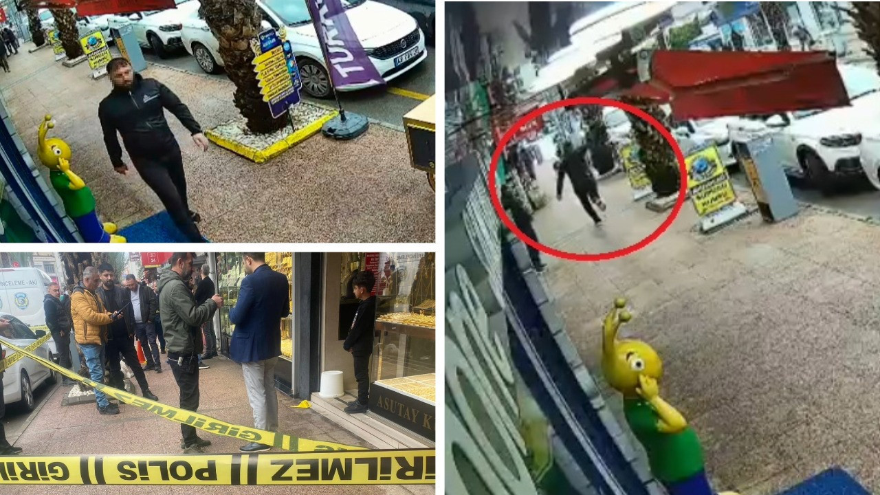 Kuyumcuda dehşet anları: 100 gram altını alıp ateş açtı