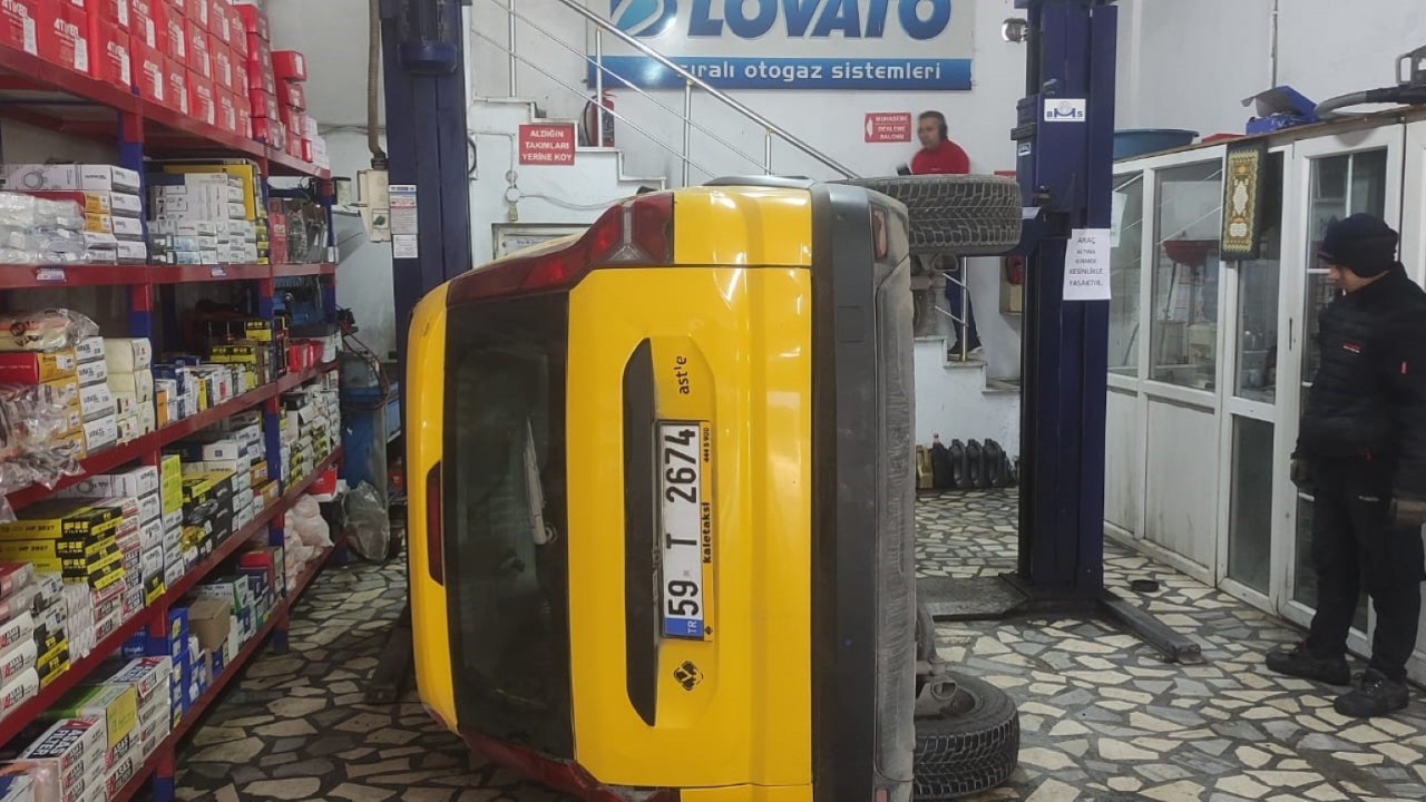 Şansın böylesi! Bakım için gitti, hasarlı döndü