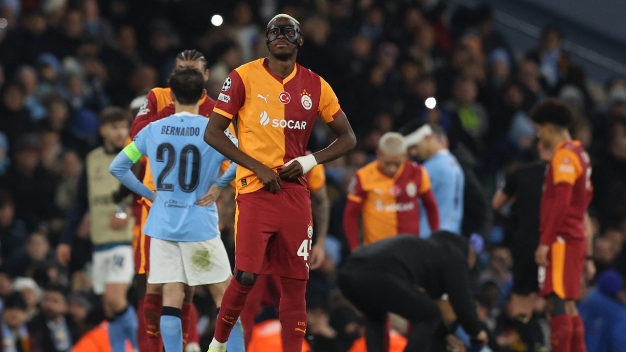 Galatasaray Manchester City'ye ilk yarıda pes etti: 2-0