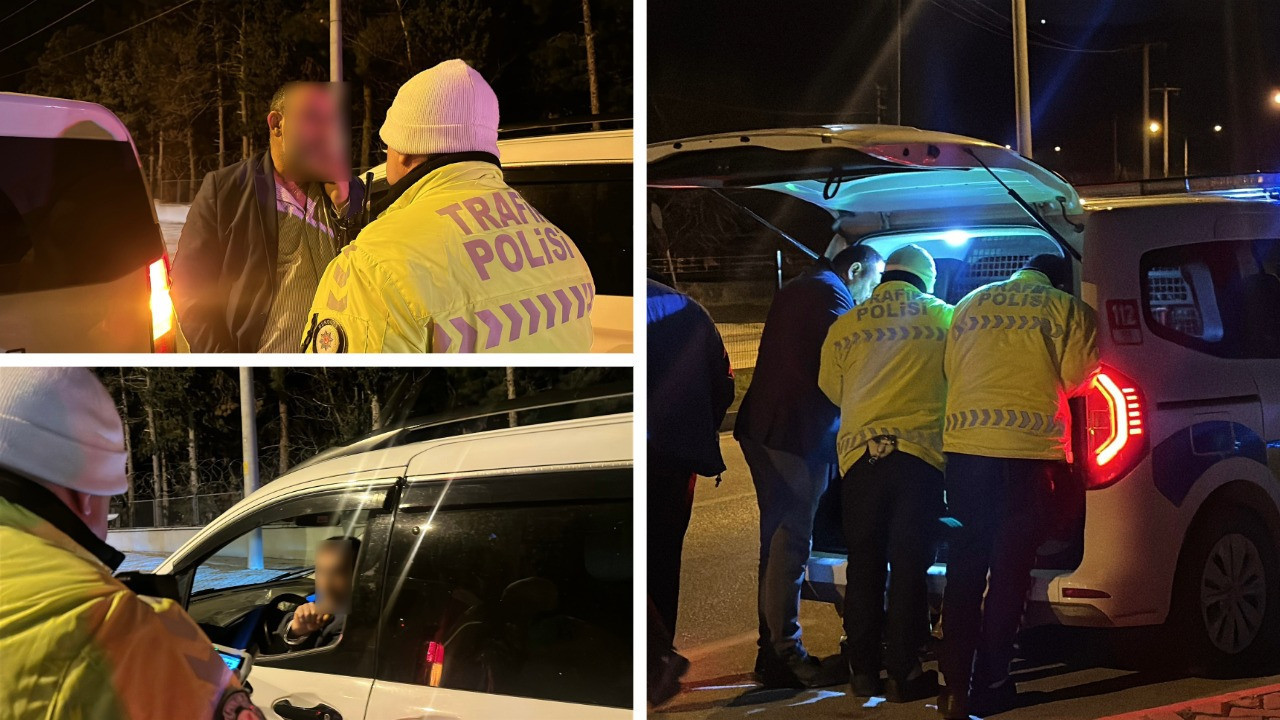 Polisin alkollü sürücü ile imtihanı: Çevirmeden kaçtı, tehditler savurdu