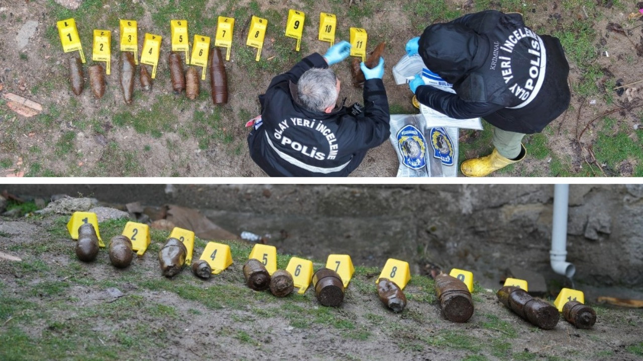 Çocukların oynadığı cisimler mühimmat çıktı