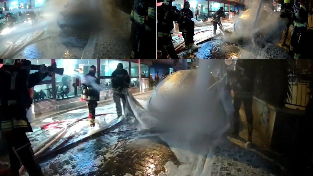 Elektrikli araç yangınına teknolojik müdahale