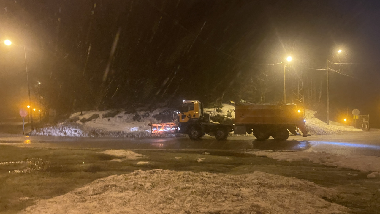Bolu Dağı’nda kar yağışı başladı