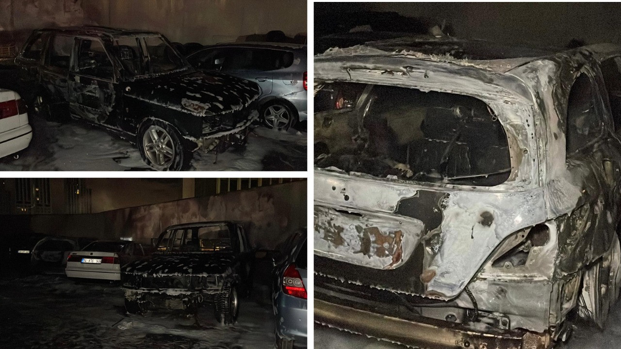 Isınmak için ateş yaktı 5 araç küle döndü