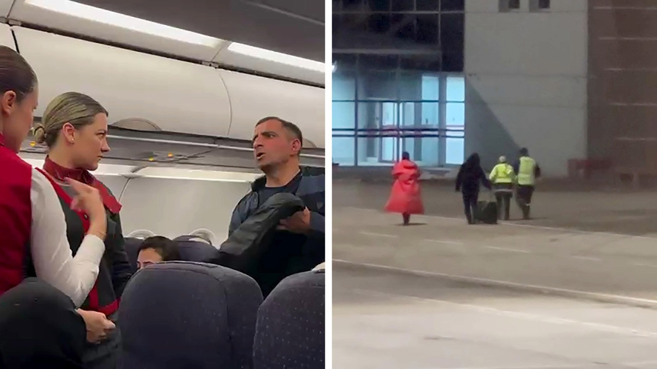 Rahatsızlandığını söyleyip uçaktan indi, yolculardan helallik istedi