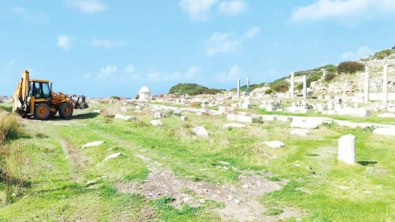 Antik Kentte beton mikseri