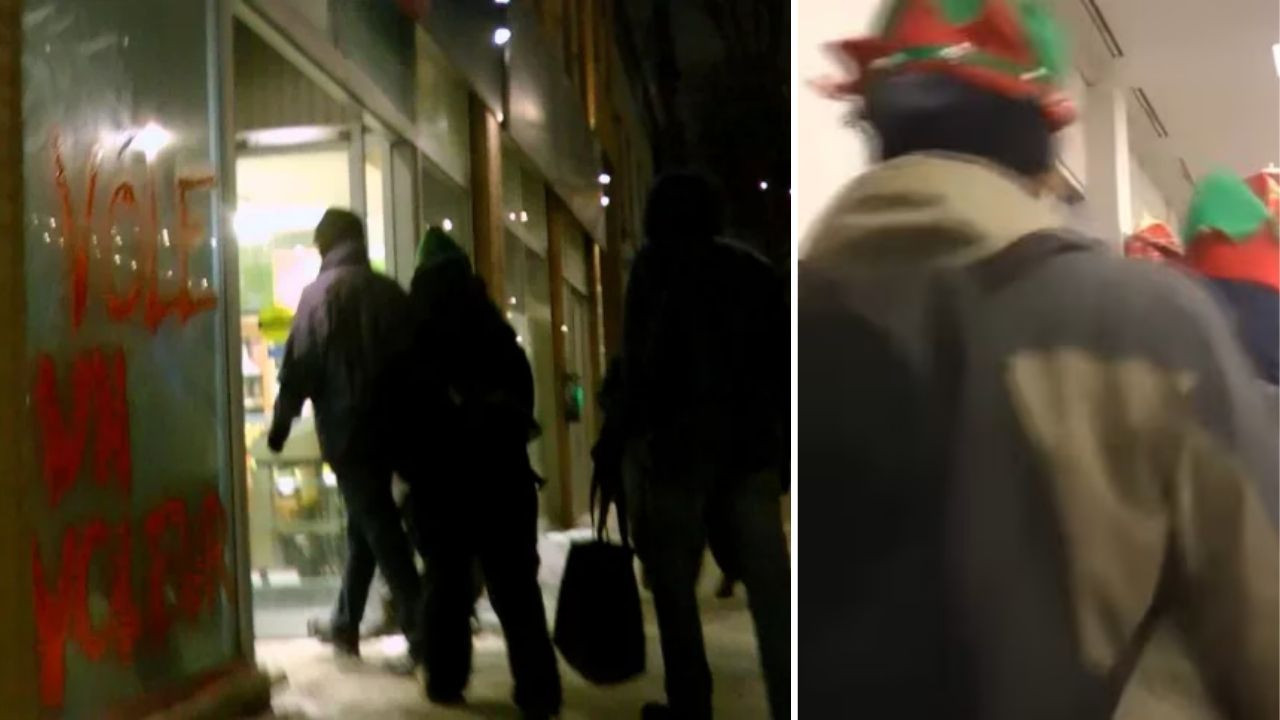 Robin Hood gibi giyindiler, çaldıkları gıdaları dağıttılar