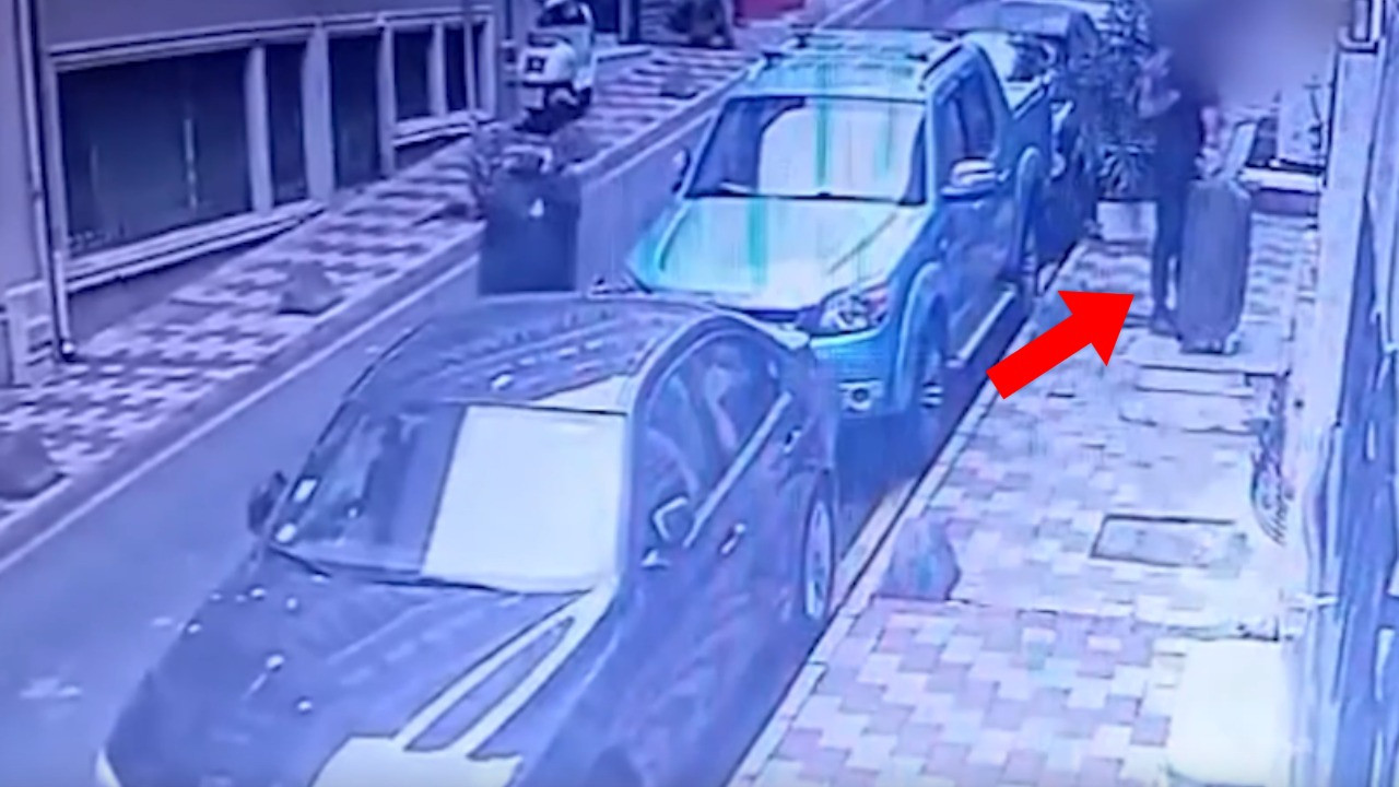 İstanbul'un göbeğinde valizle ceset taşıdı, cebine intihar notu koydu