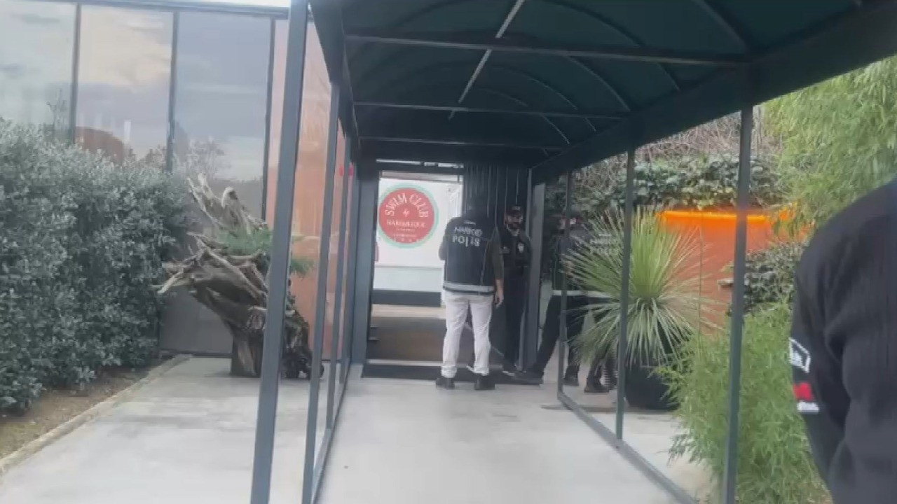 Bebek'te spor salonuna narkotik operasyonu