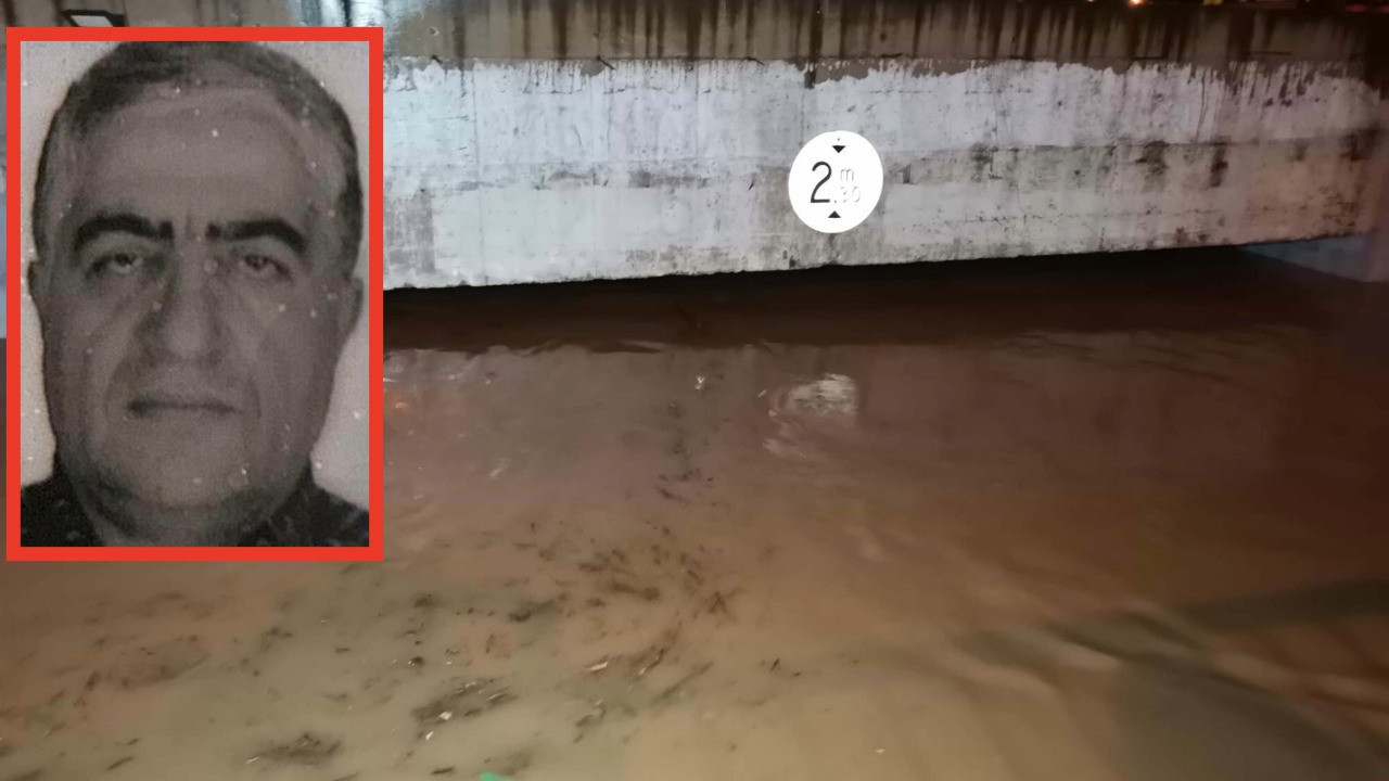 Kamyonet sürücüsünün öldüğü alt geçitte okul servisi de suda kalmış