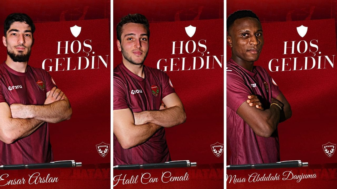Hatayspor'dan 3 takviye birden