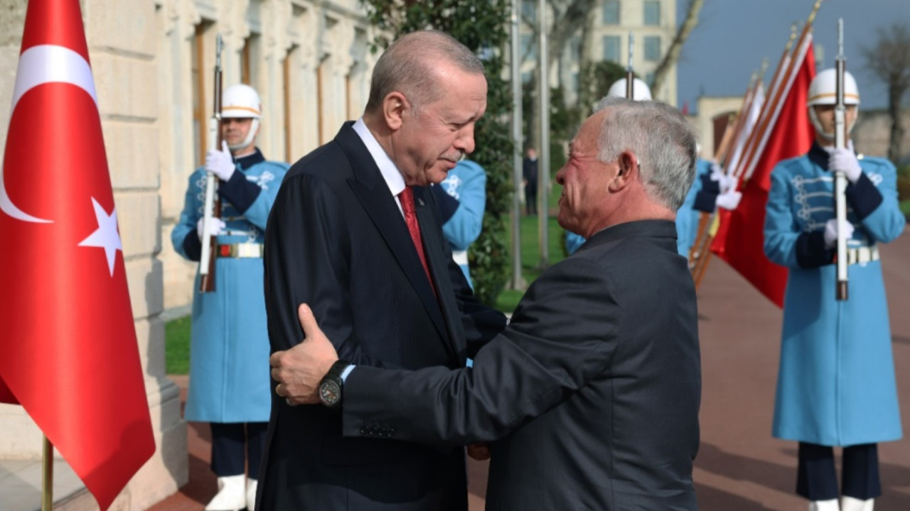 Ürdün Kralı İstanbul'da: Erdoğan'dan resmi tören